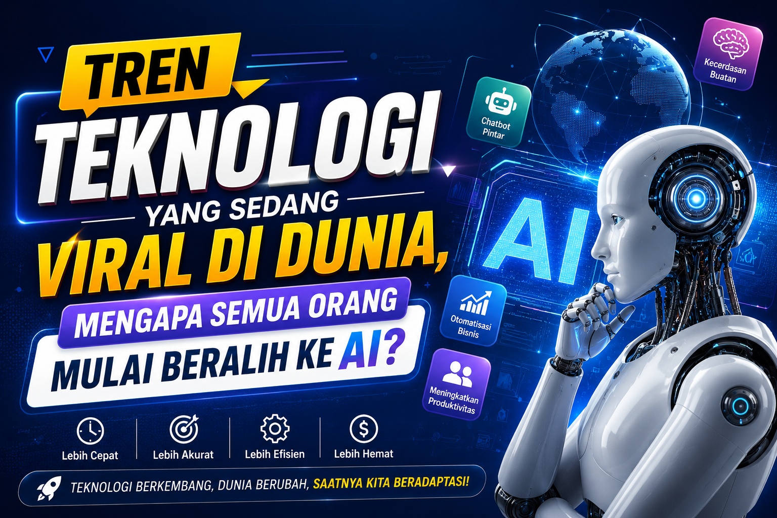 Tren Teknologi yang Sedang Viral di Dunia, Mengapa Semua Orang Mulai Beralih ke AI?